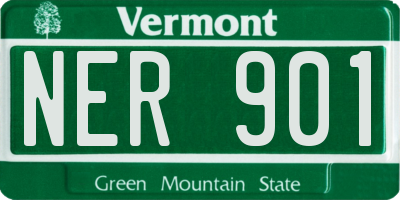 VT license plate NER901