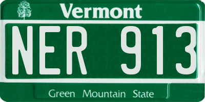 VT license plate NER913