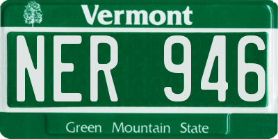 VT license plate NER946