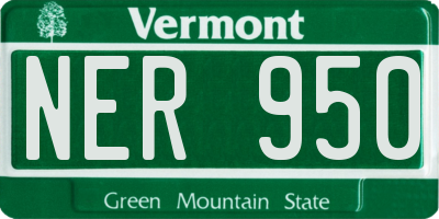 VT license plate NER950