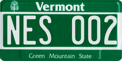 VT license plate NES002