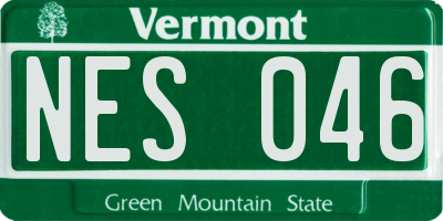 VT license plate NES046