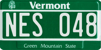VT license plate NES048
