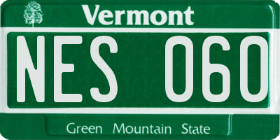 VT license plate NES060