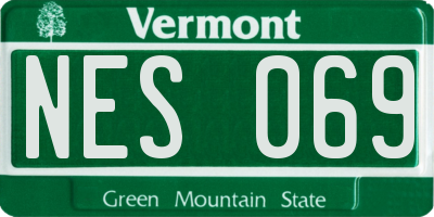VT license plate NES069