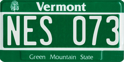 VT license plate NES073