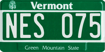 VT license plate NES075
