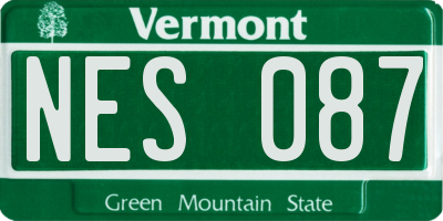 VT license plate NES087