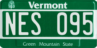 VT license plate NES095