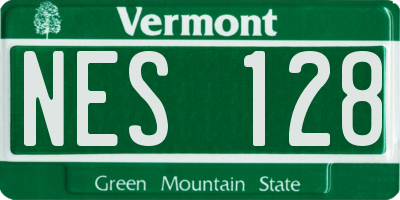 VT license plate NES128
