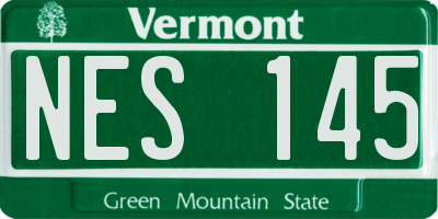 VT license plate NES145