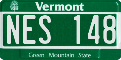 VT license plate NES148