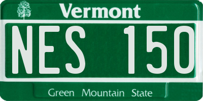 VT license plate NES150