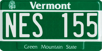 VT license plate NES155