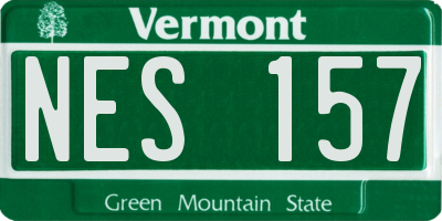 VT license plate NES157