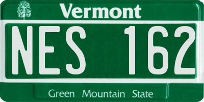 VT license plate NES162
