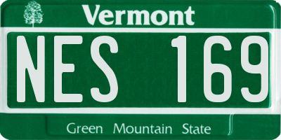VT license plate NES169