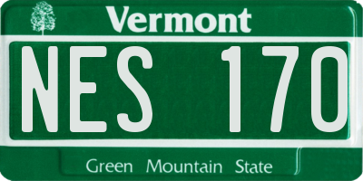 VT license plate NES170