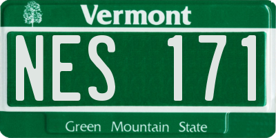 VT license plate NES171