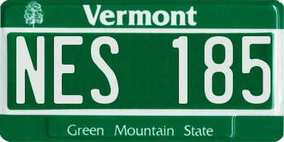 VT license plate NES185