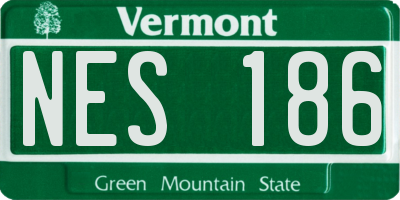 VT license plate NES186