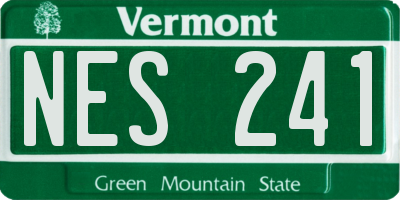 VT license plate NES241