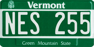 VT license plate NES255