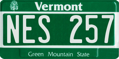 VT license plate NES257