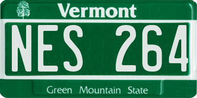 VT license plate NES264