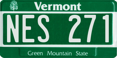 VT license plate NES271