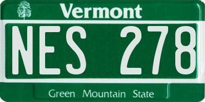 VT license plate NES278