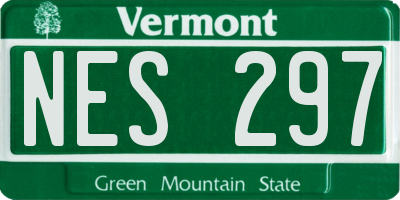 VT license plate NES297
