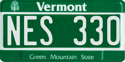 VT license plate NES330