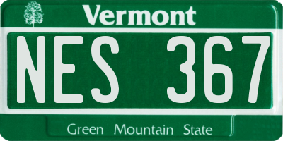 VT license plate NES367