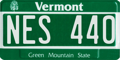 VT license plate NES440
