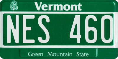 VT license plate NES460