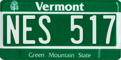 VT license plate NES517