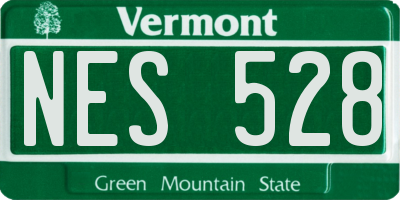 VT license plate NES528