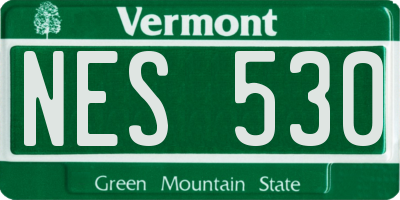 VT license plate NES530