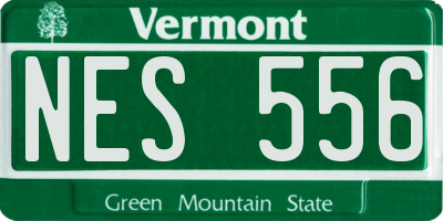 VT license plate NES556