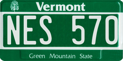VT license plate NES570