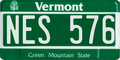 VT license plate NES576