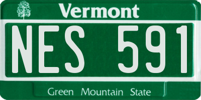 VT license plate NES591