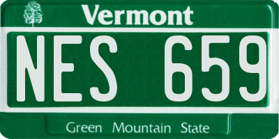 VT license plate NES659