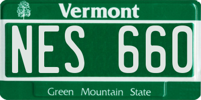 VT license plate NES660