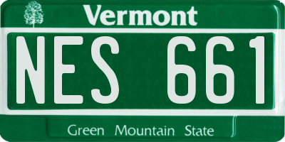 VT license plate NES661
