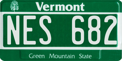 VT license plate NES682