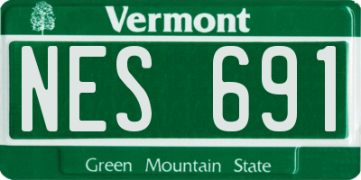 VT license plate NES691