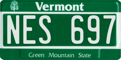 VT license plate NES697