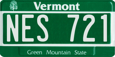 VT license plate NES721